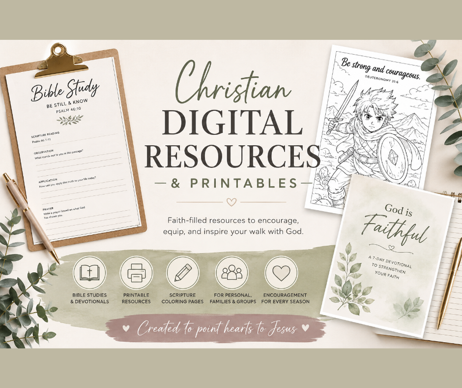 Christian digital resources and printables