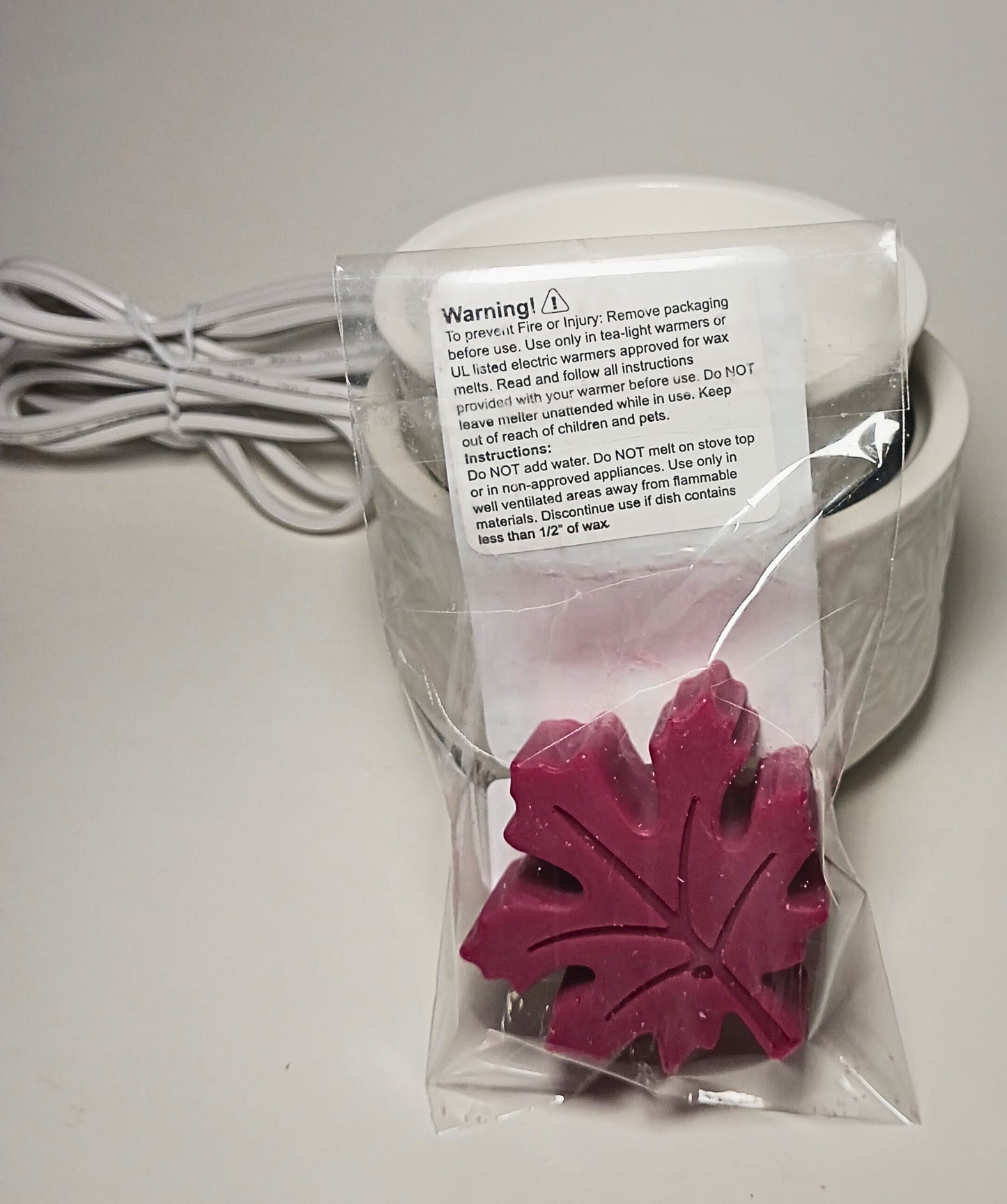 Leaf Shaped Wax Melts-Apples and Maple Bourbon scent