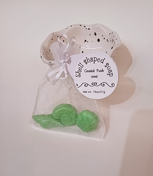 Bagged Soaps- Coastal Fresh Scented Shells