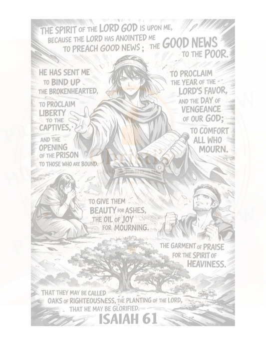 Isaiah 61 coloring page-Digital download