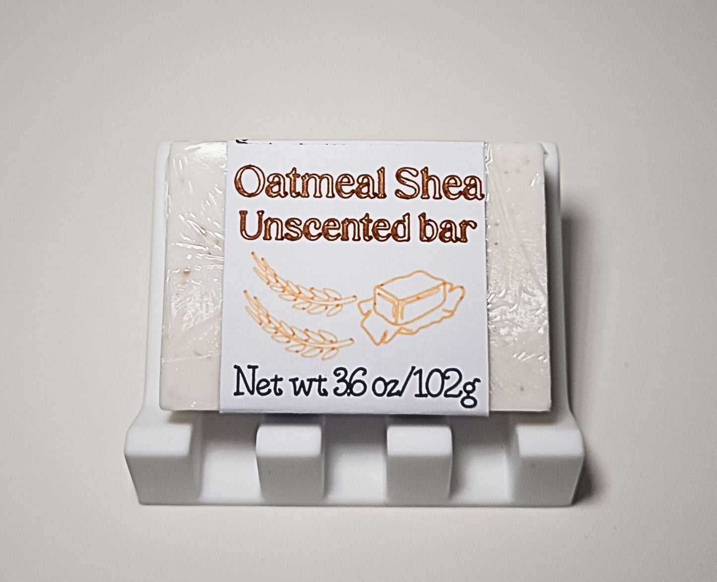 Unscented Oatmeal Shea Soap- Full Size Bar