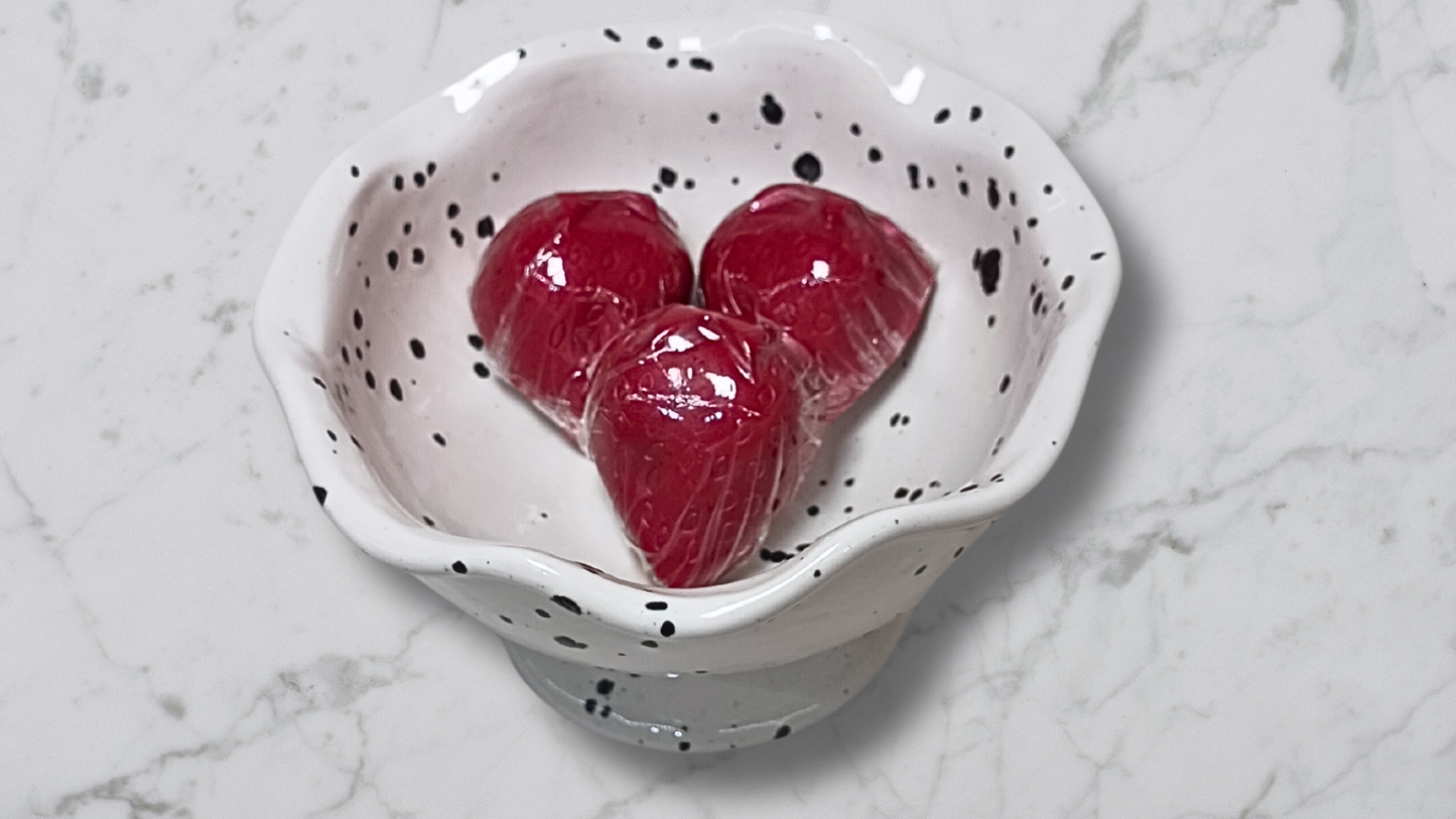 Bagged Soaps- Strawberry Shaped and Scented, Red