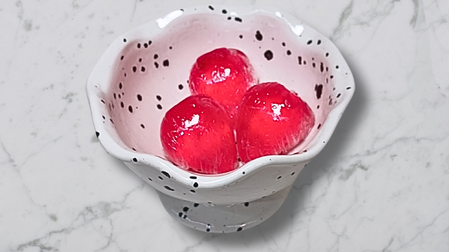 Bagged Soap- Strawberry Shaped, Unscented, Colored With Soap Dye